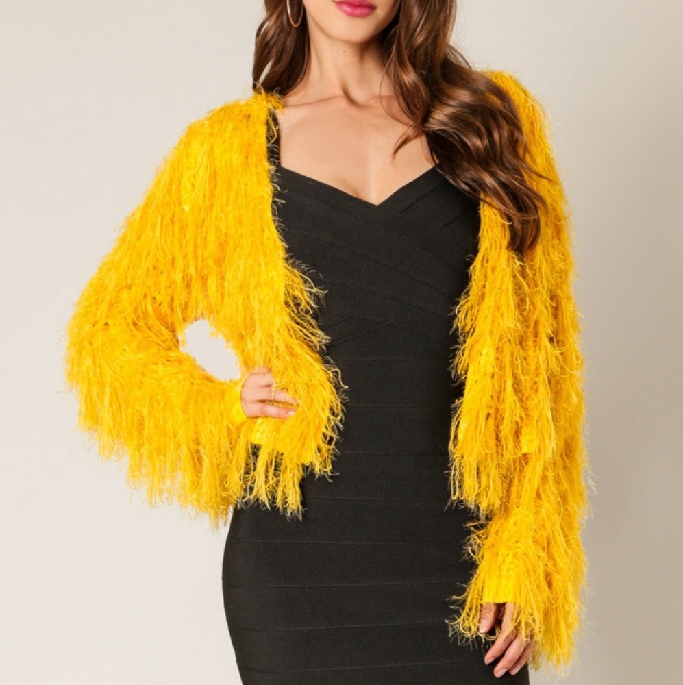 Cardigan Sweater MARIGOLD FRINGE CARDIGAN